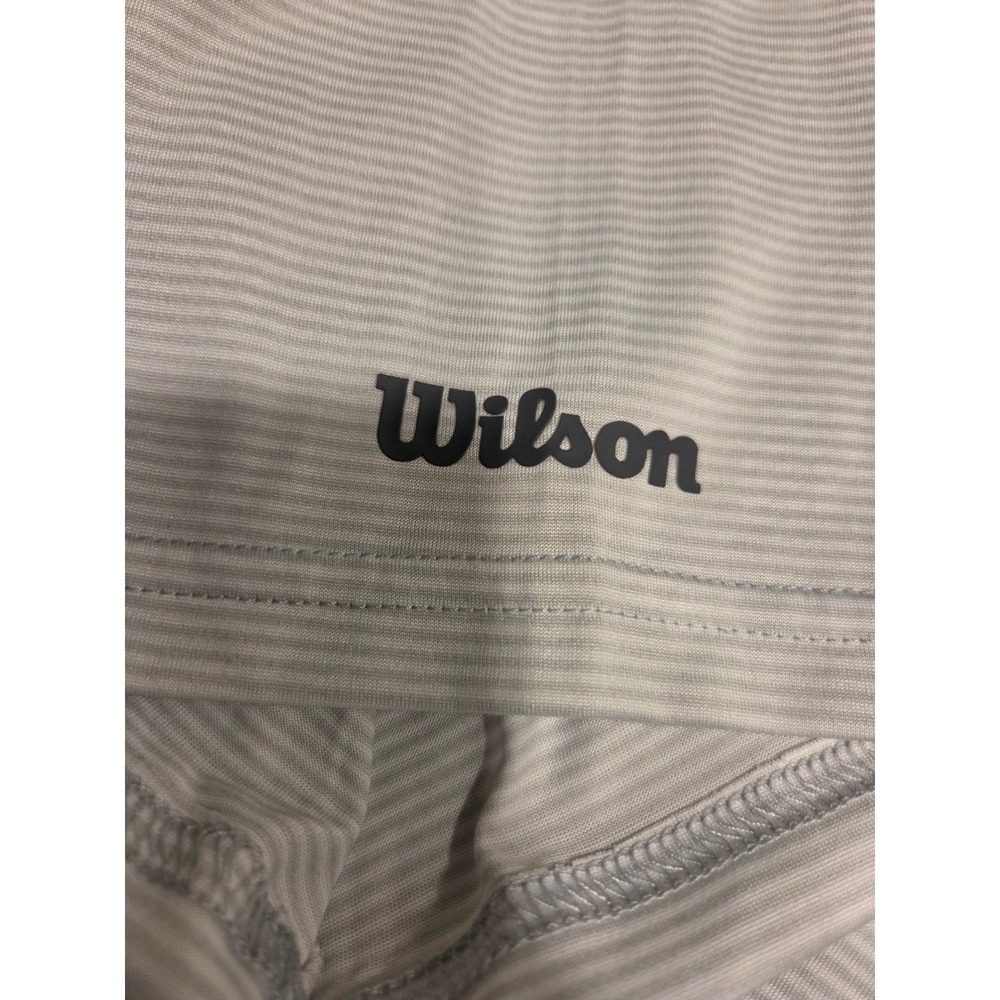 Wilson‎ Staff Mens Grey White Striped Golf Polo Shirt Short Sleeve Size 3XL NEW - Picture 3 of 8